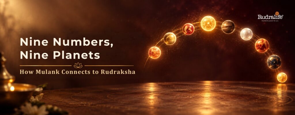 The nine planets linking Mulank to Rudraksha for Mulank guidance