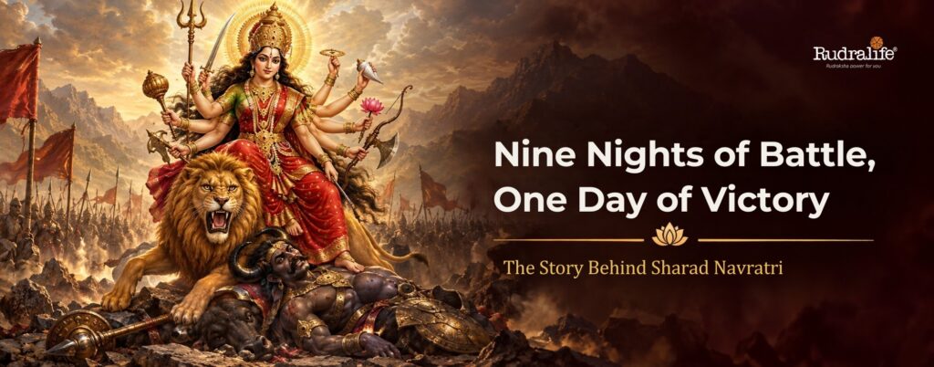 Durga defeating Mahishasura, the story behind Sharad Navratri 2026