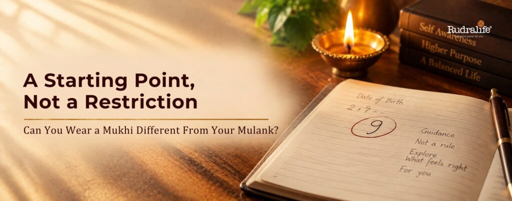 Rudraksha for Mulank as a starting point rather than a fixed rule