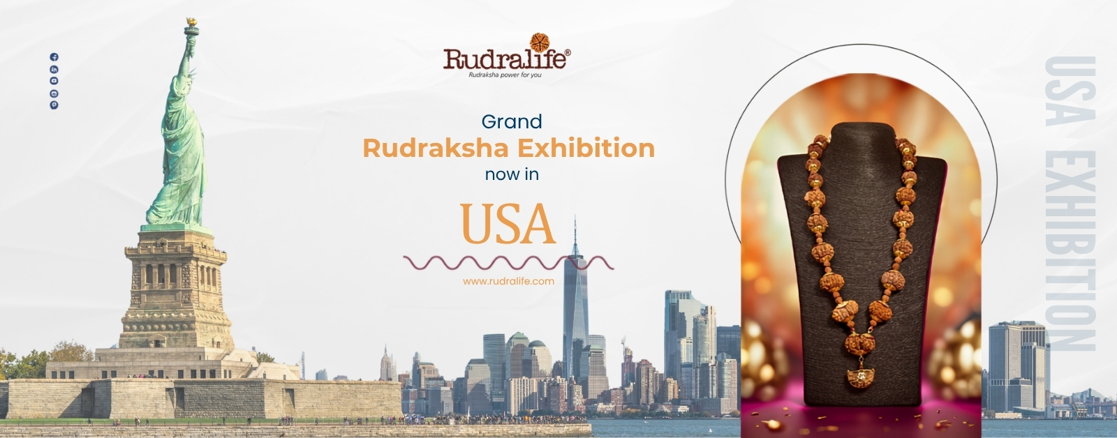 Rudraksha exhibition USA 2026 with authenticated Nepal beads