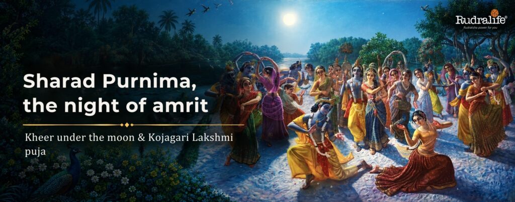 Raas under the full moon on Sharad Purnima, the amrit night of Samudra Manthan