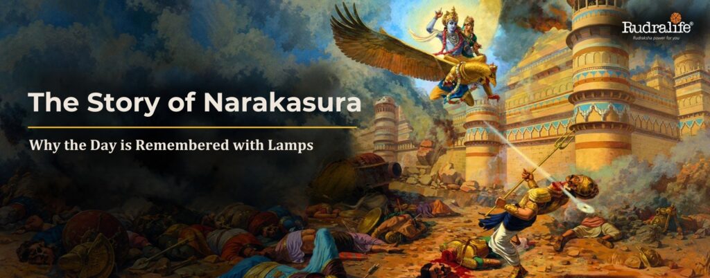 Krishna and Satyabhama defeating Narakasura, the story behind Narak Chaturdashi
