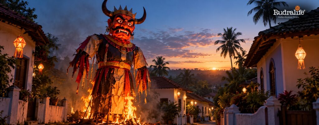 How India celebrates Diwali in Goa, with a Narakasura effigy burnt at dawn on Naraka Chaturdashi