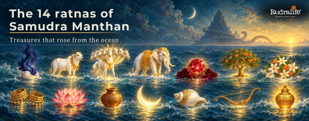 The 14 ratnas that rose during Samudra Manthan, from halahala to the amrit kalash